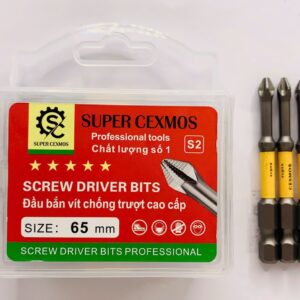 Đầu bắn vít chống trượt Super Cexmos 65mm (hộp 20), ảnh 2