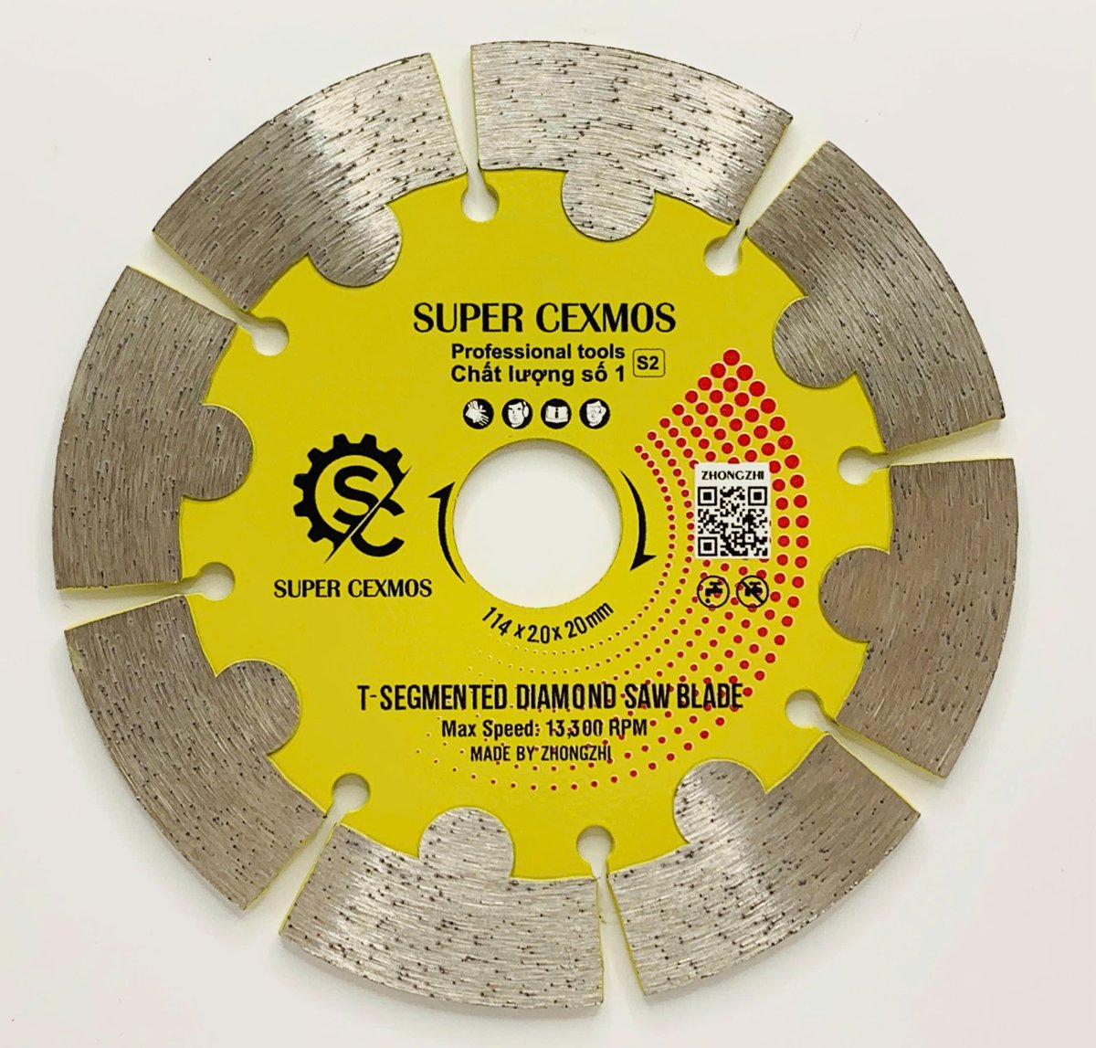 luoi-cat-gach-rang-doan-super-cexmos-114mm-1 Lưỡi cắt gạch răng đoạn Super Cexmos 114mm